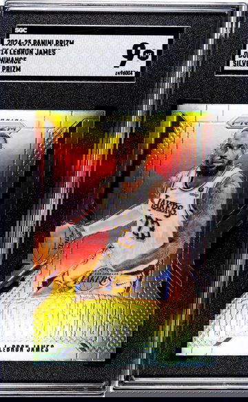 2024-25 Panini Prizm #14 Lebron James Dominance Silver Prizm SGC 9