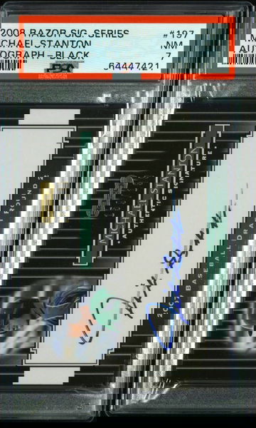 2008 Razor Signature Series Black Mike Stanton Auto PSA 7  