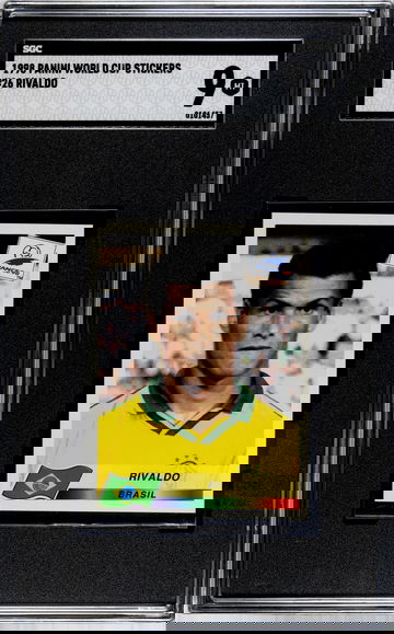 1998 Panini France '98 World Cup Soccer Sticker #26 Rivaldo SGC 9 SHIPPED FROM CANADA UPS 5-7 DAYS