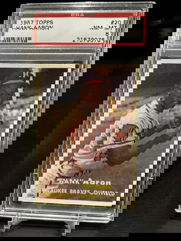 1957 Topps Hank Aaron #20 PSA 8 NM-MT