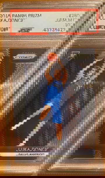 2018 Panini Prizm Luka Doncic PSA 10