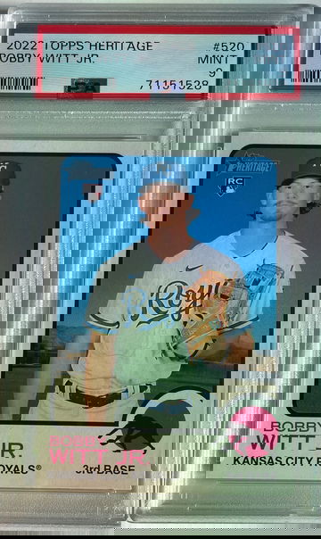 2022 Topps Heritage High Number Bobby Witt Jr. PSA 9