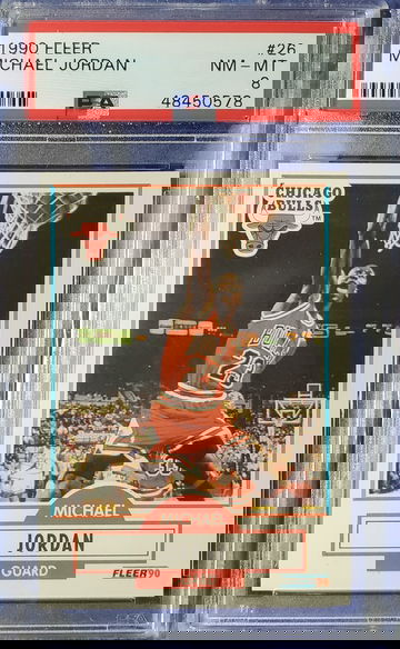 1990 Fleer Michael Jordan PSA 8