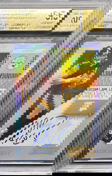 2018 Contenders Championship Ticket /25 Mason Rudolph Auto BGS 9.5/10