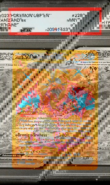 2023 Pokemon Scarlet and Violet Obsidian Flames Hyper Rare Charizard Ex #228 /197 PSA 9