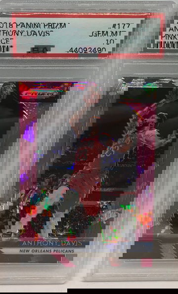 2018 Panini Prizm Pink Ice Anthony Davis PSA 10