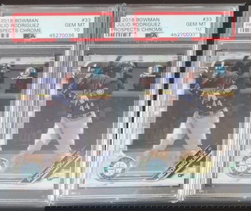 Julio Rodriguez Lot of 2 B