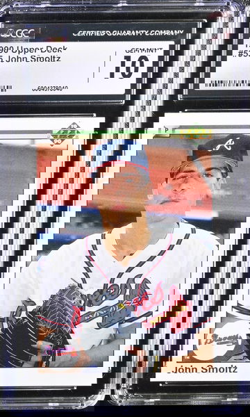 1990 UPPER DECK JOHN SMOLTZ #535 CGC 10