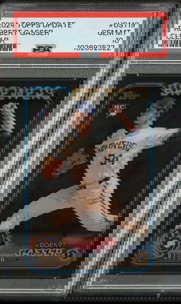 2024 Topps Update Clear Robert Gasser #US119 RC /10 PSA 10