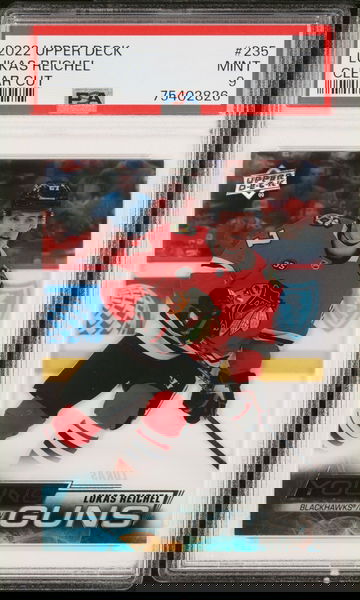 2022 Upper Deck Lukas Reichel #235 Clear Cut PSA 9