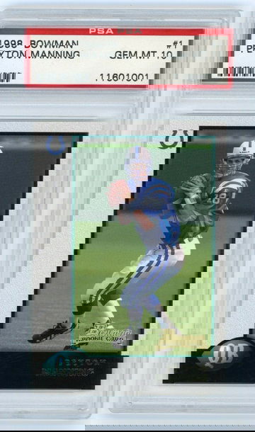 PEYTON MANNING 1998 Bowman Rc #1 PSA 10 GEM MINT