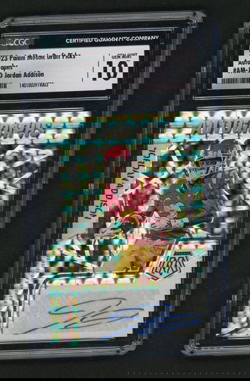 2023 Panini Mosaic Draft Picks Autographs Jordan Addison #AM-JAD CGC 10 Auto 9