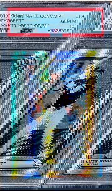 2019 LUIS ROBERT Panini National Convention VIP GOLD Party Prospects SILVER PRIZM PSA 10 POP 1 #LR