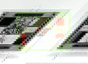 CHAD JOHNSON 2020 PANINI ONE FOOTBALL AUTO 4 PATCH 3 COLOR RC /35 OCHOCINCO HOF