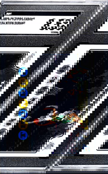 KEVIN DURANT 2008 2009 TOPPS CHROME CARD #156 SGC 8.5