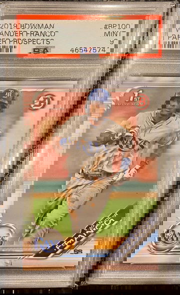 Wander Franco 2019 Bowman Paper Prospects #BP100 PSA 9 Mint 1st bowman