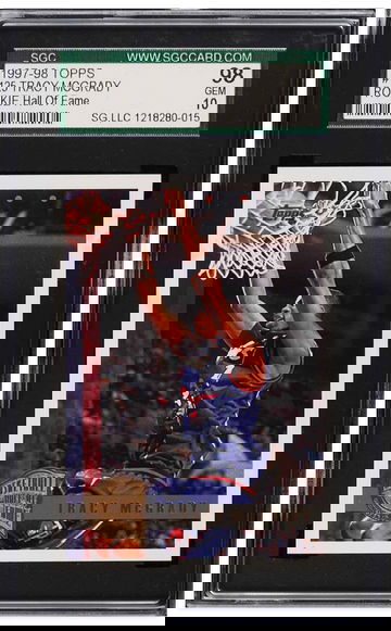 1997 Topps Minted In Springfield Tracy McGrady ROOKIE #125 SGC 10 GEM MINT