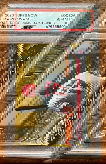 2023 Topps Now Shohei Ohtani Road to Opening Day - Bonus Gold Card #ODB26 PSA 10 Short printed to 1134