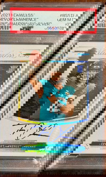 2021 Panini Flawless Trevor Lawrence Rookie Shadow Signatures Silver PSA 10