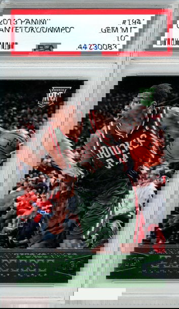 2013 PANINI GIANNIS ANTETOKOUNMPO #194 ROOKIE RC BUCKS PSA 10 GEM MT