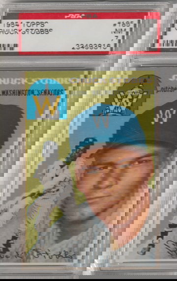 1954 Topps #185, Chuck Stobbs PSA 7 (Near Mint)