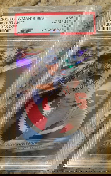 2016 bowman’s best kris Bryant refractor 
