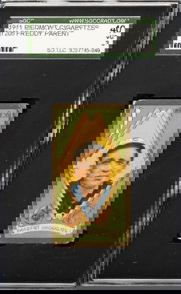 1911 T205 Piedmont Freddy Parent Chicago Whie Sox SGC 40 VG 3