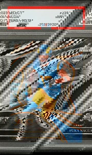 2023 Select Puka Nacua Rookie Die Cut Zebra - PSA 9