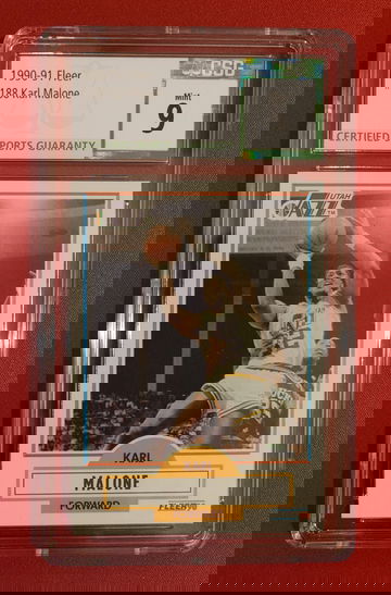 1990 Fleer Utah Jazz Karl Malone 