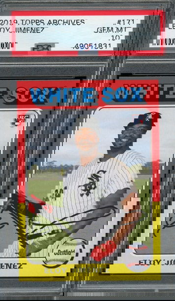 TOPPS ARCHIVES Eloy Jimenez WHITE SOX PSA 10!