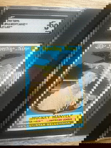 1959 TOPPS MICKEY MANTLE ALL STAR #564 SGC 5