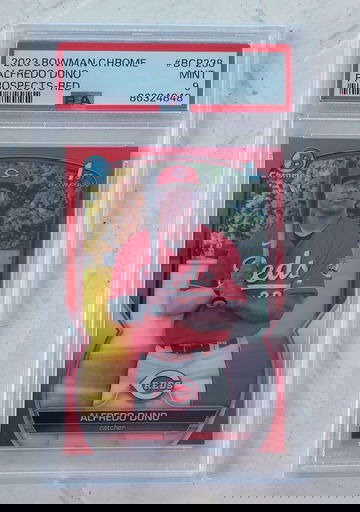 2023 Bowman Chrome Alfredo Duno Red #/5 PSA 9