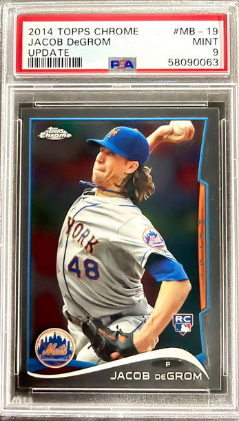 2014 Topps Chrome Update Jacob DeGrom RC MB-19 PSA 9 Freshly back from PSA LOW POP! 