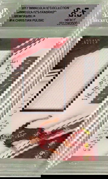Christian Pulisic 2017 Immaculate Collection #14 Standard Memorabilia /49 BGS 8.5