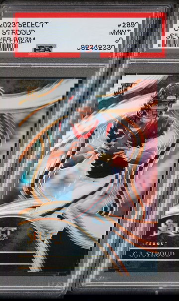 2023 Panini Select Silver Prizm C.J. Stroud #289 RC Club Level PSA 9