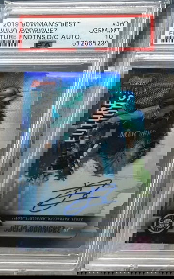 Julio Rodriguez 2019 Bowmans Best Future Foundations Auto 4/150 RC SP PSA 10