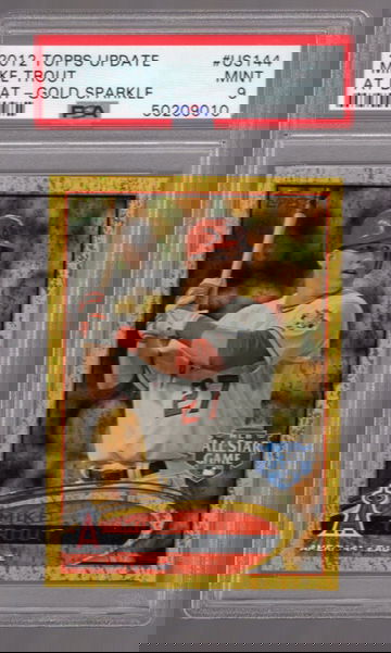 Mike Trout 2012 Topps Update At Bat Gold Sparkle All-Star