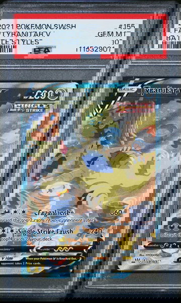 2021 Pokemon Sword and Shield Battle Styles Tyranitar V #155 PSA 10