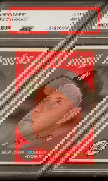 1959 Topps Virgil Trucks #417 PSA 7 [BL-1B.5]