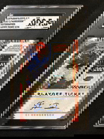 2020 Panini Contenders Draft Picks - CJ Henderson - Rookie Auto SSP /18 SGC 9.5/10 Gem Mint