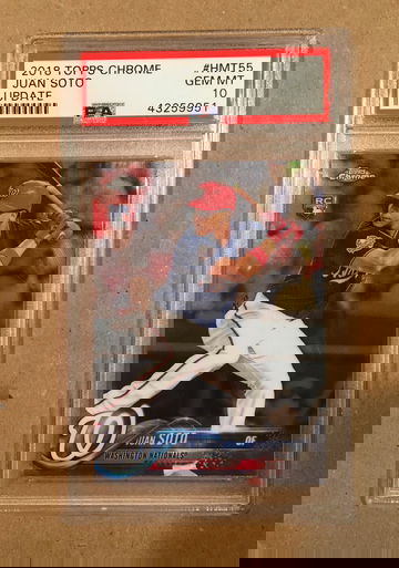 Juan Soto Topps Chrome Update Rookie PSA 10