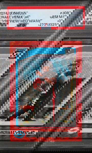 2024 Donruss Optic Rated Rookie Preview Red Wave Michael Penix Jr. #308 PSA 10