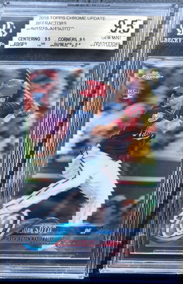 2018 Topps Chrome Update Juan Soto RC Refractor 188/250 #HMT55 BGS 9.5