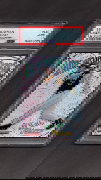 1999 Bowman Late Bloomers #LB1 Mike Piazza PSA 9 Mets HOF