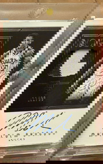 2016-17 Panini Noir Malcolm Brogdon Rookie Patch Auto /99