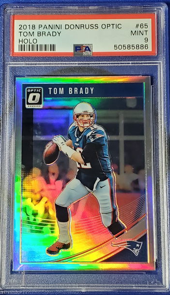 2018 Panini Donruss Optic Tom Brady Holo PSA 9