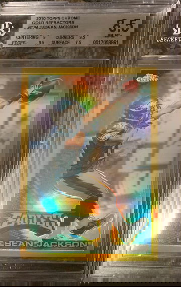 2010 Desean Jackson Topps Chrome Gold Refractors