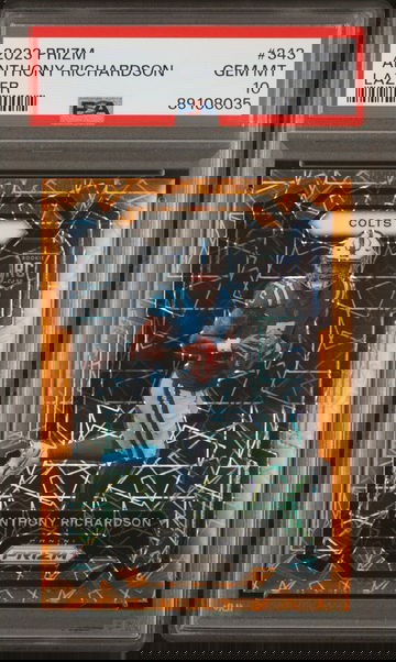 2023 PRIZM ANTHONY RICHARDSON LAZER ROOKIE PSA 10
