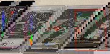 2020-21 Aaron Nesmith Rookie Auto plus 2 card rookie lot. Indiana Pacers Boston Celtics