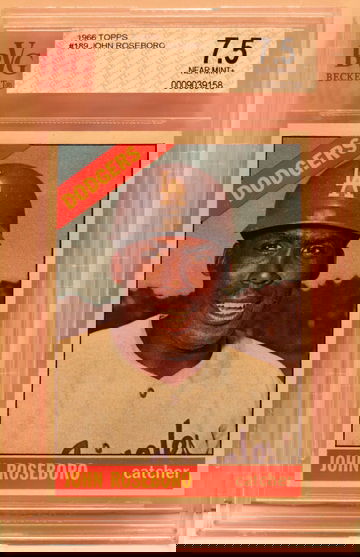 1966 Topps #189 John Roseboro BVG 7.5 NEAR MINT +